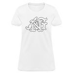 Alota Note$ Garmentry Monogram Women's T-Shirt - white