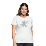 Alota Note$ Garmentry Monogram Women's T-Shirt - white