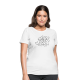 Alota Note$ Garmentry Monogram Women's T-Shirt - white