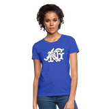 Alota Note$ Garmentry Monogram Women's T-Shirt - royal blue