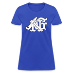 Alota Note$ Garmentry Monogram Women's T-Shirt - royal blue