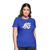 Alota Note$ Garmentry Monogram Women's T-Shirt - royal blue