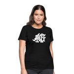 Alota Note$ Garmentry Monogram Women's T-Shirt - black