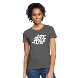 Alota Note$ Garmentry Monogram Women's T-Shirt - charcoal