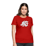 Alota Note$ Garmentry Monogram Women's T-Shirt - red