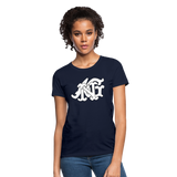 Alota Note$ Garmentry Monogram Women's T-Shirt - navy