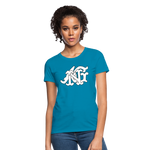 Alota Note$ Garmentry Monogram Women's T-Shirt - turquoise