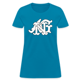 Alota Note$ Garmentry Monogram Women's T-Shirt - turquoise