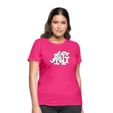 Alota Note$ Garmentry Monogram Women's T-Shirt - fuchsia