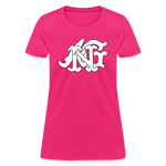 Alota Note$ Garmentry Monogram Women's T-Shirt - fuchsia