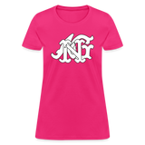 Alota Note$ Garmentry Monogram Women's T-Shirt - fuchsia