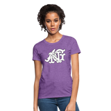 Alota Note$ Garmentry Monogram Women's T-Shirt - purple heather