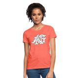 Alota Note$ Garmentry Monogram Women's T-Shirt - heather coral