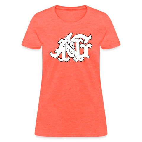 Alota Note$ Garmentry Monogram Women's T-Shirt - heather coral