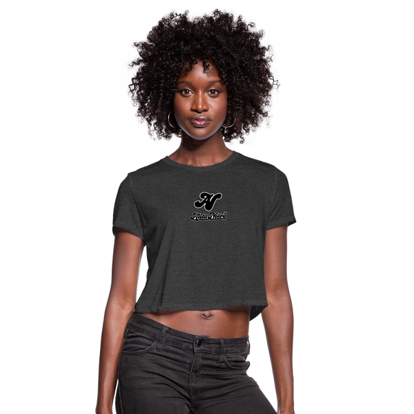 Alota Note$ Lettermark/Wordmark x Icon Women's Cropped T-Shirt - deep heather