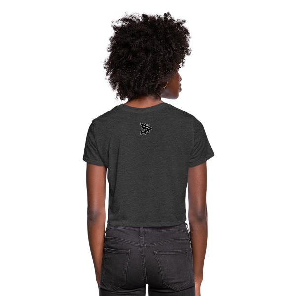 Alota Note$ Lettermark/Wordmark x Icon Women's Cropped T-Shirt - deep heather