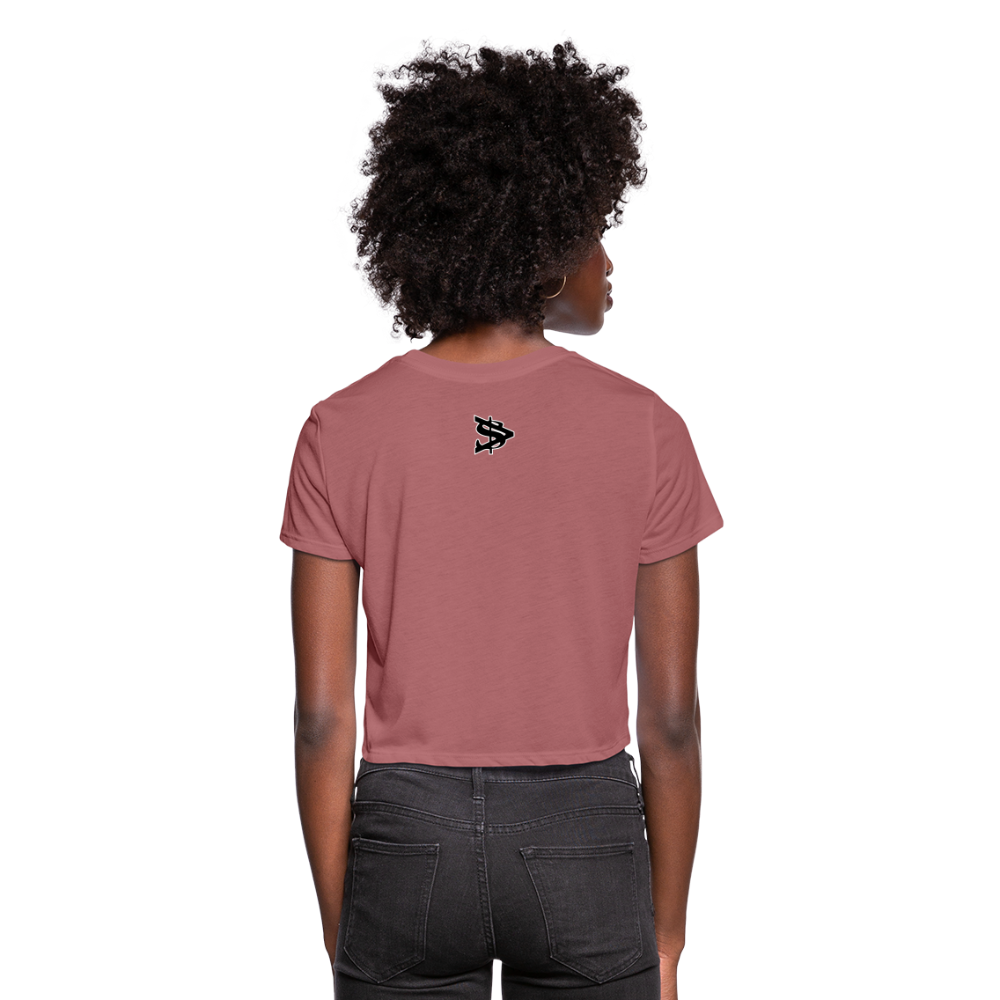 Alota Note$ Lettermark/Wordmark x Icon Women's Cropped T-Shirt - mauve