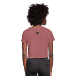 Alota Note$ Lettermark/Wordmark x Icon Women's Cropped T-Shirt - mauve