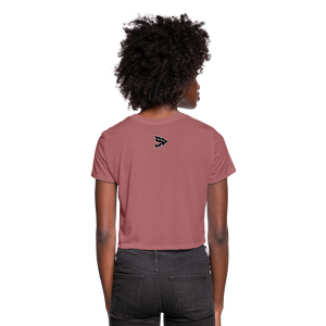 Alota Note$ Lettermark/Wordmark x Icon Women's Cropped T-Shirt - mauve