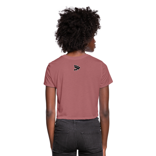 Alota Note$ Lettermark/Wordmark x Icon Women's Cropped T-Shirt - mauve