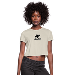 Alota Note$ Lettermark/Wordmark x Icon Women's Cropped T-Shirt - dust