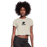 Alota Note$ Lettermark/Wordmark x Icon Women's Cropped T-Shirt - dust