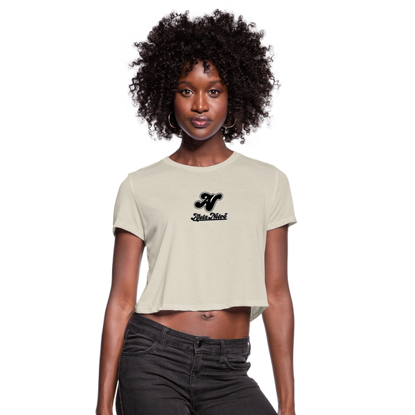 Alota Note$ Lettermark/Wordmark x Icon Women's Cropped T-Shirt - dust