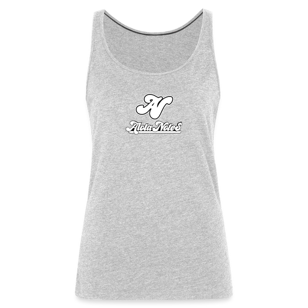 Alota Note$ Lettermark Women’s Premium Tank Top - heather gray