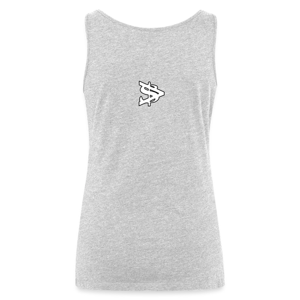 Alota Note$ Lettermark Women’s Premium Tank Top - heather gray