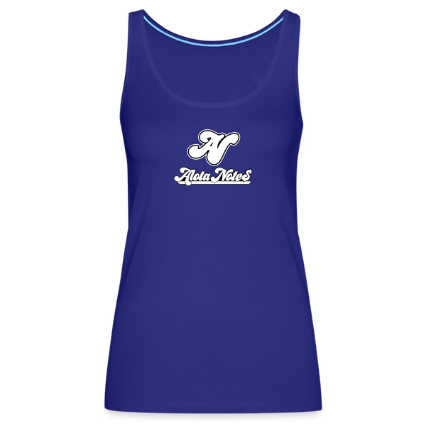 Alota Note$ Lettermark Women’s Premium Tank Top - royal blue