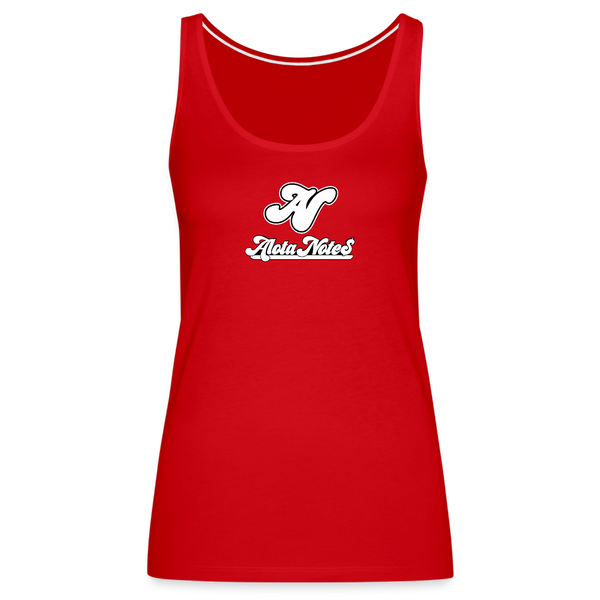 Alota Note$ Lettermark Women’s Premium Tank Top - red