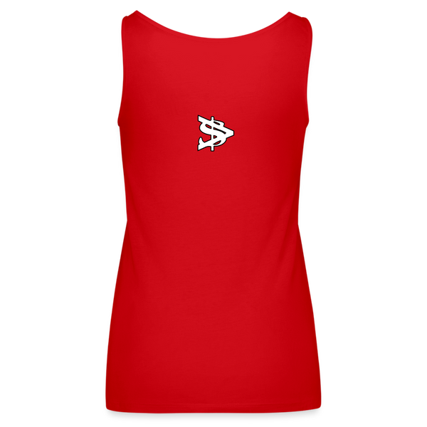 Alota Note$ Lettermark Women’s Premium Tank Top - red