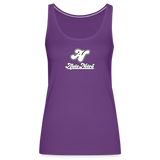 Alota Note$ Lettermark Women’s Premium Tank Top - purple