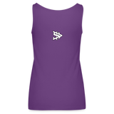 Alota Note$ Lettermark Women’s Premium Tank Top - purple