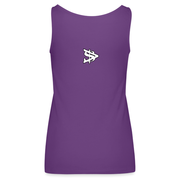 Alota Note$ Lettermark Women’s Premium Tank Top - purple