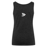 Alota Note$ Lettermark Women’s Premium Tank Top - charcoal grey