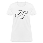 Alota Note$ White Lettermark x Icon/Wordmark Women's T-Shirt - white