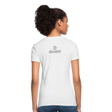 Alota Note$ White Lettermark x Icon/Wordmark Women's T-Shirt - white