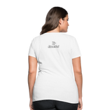 Alota Note$ White Lettermark x Icon/Wordmark Women's T-Shirt - white