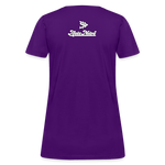 Alota Note$ White Lettermark x Icon/Wordmark Women's T-Shirt - purple