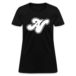 Alota Note$ White Lettermark x Icon/Wordmark Women's T-Shirt - black