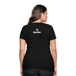 Alota Note$ White Lettermark x Icon/Wordmark Women's T-Shirt - black