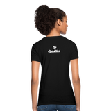 Alota Note$ White Lettermark x Icon/Wordmark Women's T-Shirt - black