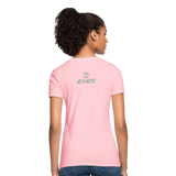 Alota Note$ White Lettermark x Icon/Wordmark Women's T-Shirt - pink