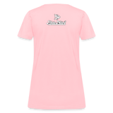 Alota Note$ White Lettermark x Icon/Wordmark Women's T-Shirt - pink