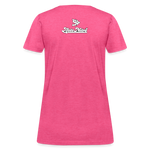 Alota Note$ White Lettermark x Icon/Wordmark Women's T-Shirt - heather pink