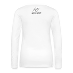 Alota Note$ Garmentry Monogram Women's Premium Long Sleeve T-Shirt - white