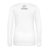 Alota Note$ Garmentry Monogram Women's Premium Long Sleeve T-Shirt - white