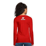 Alota Note$ Garmentry Monogram Women's Premium Long Sleeve T-Shirt - red