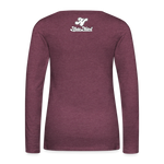 Alota Note$ Garmentry Monogram Women's Premium Long Sleeve T-Shirt - heather burgundy